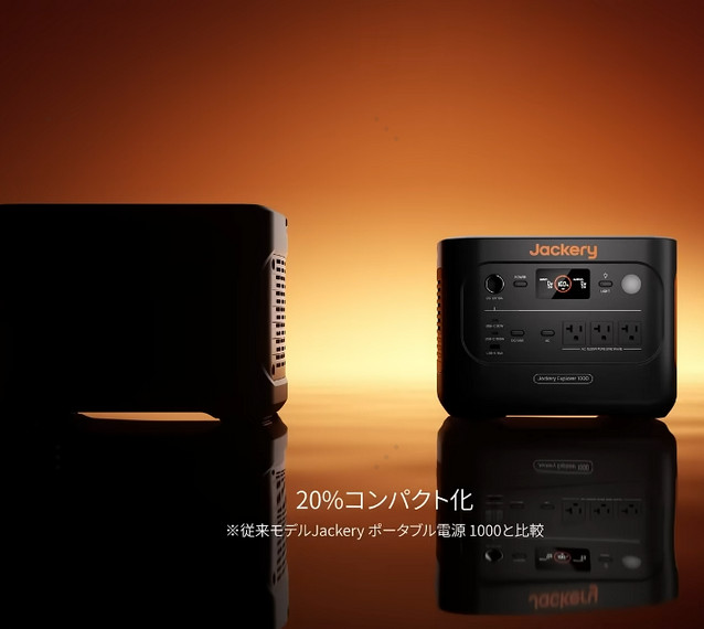 サイズ小さく、パワー強く、次世代の定番モデル【Jackery 1000 New】登場！